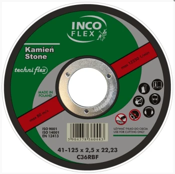 TARCZA PŁASKA 98C T1A 125*2.5*22 TECHNIFLEX T1A 125 C 2
