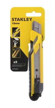 NÓŻ PLASTIKOWY Z 3 OSTRZAMI TPR 18MM STANLEY S/10-266-0