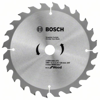 TARCZA PILARSKA ECO OP WO 190*2.2/20 BOSCH 2608644375