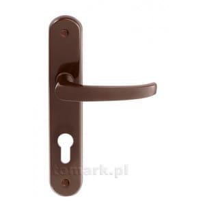 KLAMKA MALOWANA BRĄZOWA 72MM NA KLUCZ UN KL D7K BR