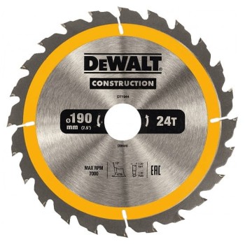 PIŁA TARCZOWA DO DREWNA 190/30MM, 24T DEWALT DT1944-QZ