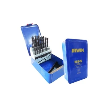 KOMPLET WIERTEŁ DO METALU HSS PRO 25 SZTUK 1-13MM IRWIN 10502504