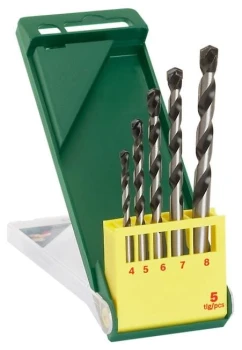 ZESTAW WIERTEŁ DO BETONU 4/5/6/7/8MM BOSCH 2607019445