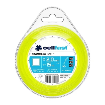 ŻYŁKA DO WYKASZARKI KWADRAT 2.0MM 15M CELL-FAST C 35-012
