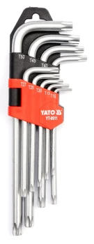 KLUCZE TORX T10-T50 ZESTAW 9-CZĘŚCIOWY YATO YT-0511