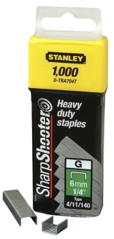 ZSZYWKA TYP G 4/11/140 HD 1,000 SZTUK 10MM STANLEY S/TRA706T1