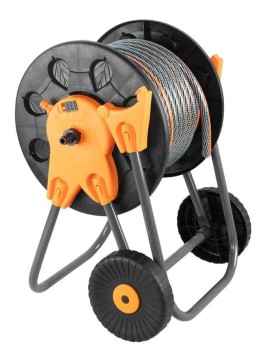WÓZEK NA WĄŻ OGRODOWY,TWORZYWO, DO 60 M WĘŻA 1/2'' NEO 15-793