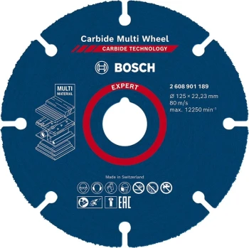 TARCZA UNIWERSALNA EXPERT CARBIDE MULTI WHEEL CMW 125*22MM BOSCH 2608901189
