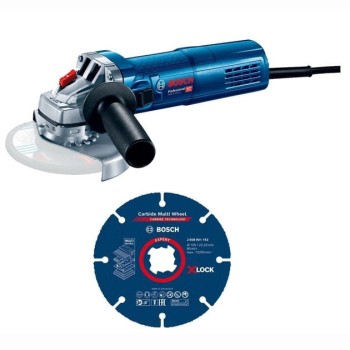 SZLIFIERKA KĄTOWA 125MM GWS 9-125 S + TARCZA X-LOCK BOSCH 615990N3G
