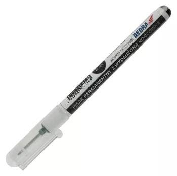 MARKER TECHNICZNY Z WYDŁUŻONĄ KOŃCÓWKĄ CZARNY DEDRA DEDM89Z11