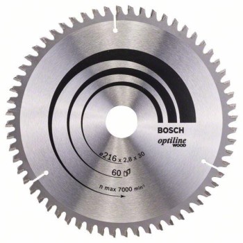 PIŁA TARCZOWA-T OPTILINE WOOD 216*2.8*30Z60 BOSCH 2608640642