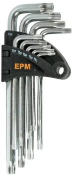 KOMPLET KLUCZY TORX TYP L T10-T50 9SZT. KRÓTKIE EPM E-400-2650