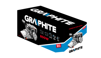 SZLIFIERKA TAŚMOWA 800W TAŚMA 75*457MM GRAPHITE 59G392