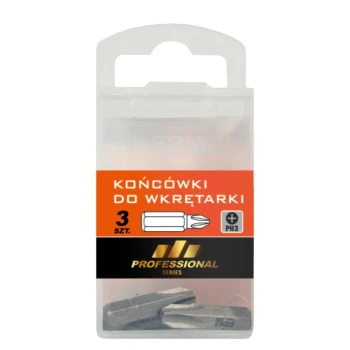GROT, BIT, KOŃCÓWKA DO WKRĘTARKI 25MM 3SZT. PH3 EPM E-400-0373