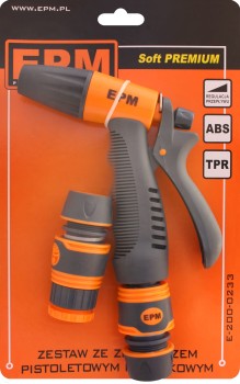 ZRASZACZ PISTOLETOWY PLASTIKOWY + 3 ZŁĄCZKI TPR EPM E-200-0233