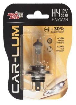 ŻARÓWKA HALOGENOWA 12V 60/55W H4 MOJE AUTO VIRAGE BIS 91-003