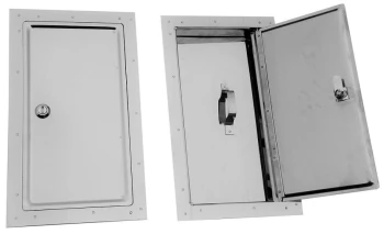 DRZWICZKI KOMINOWE NIERDZEWNE 155*290MM DUŻE UN DK 11 CHROM