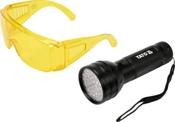 ZESTAW LATARKA UV 51 LED I OKULARY YATO YT-08581