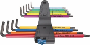 ZESTAW KLUCZY TRZPIENIOWYCH TORX 967/9 TX XL MULTIC TX8-TX40 WERA W05024470001