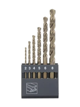 Zestaw wierteł do metalu HSS-Co DIN 338 2 -8 mm 6 szt. ABRABORO 14190610