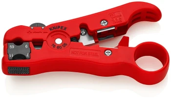 ŚCIĄGACZ IZOLACJI Z KABLI KONCENTRYCZNYCH I TELEINFORMATYCZN KNIPEX KN 16 60 06S