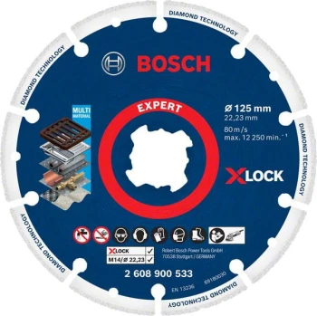 TARCZA DO METALU DIAMENTOWA X-LOCK 125MM BOSCH 2608900533