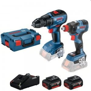 ZESTAW 18 V WIERTARKO-WKR. GSR18V-50+KLUCZ GDX18V-200 2*4.0A BOSCH 6019J2220