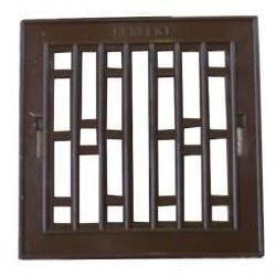KRATKA PLASTIKOWA Z RAMKĄ METALOWĄ 14*14CM BRĄZOWA UN KRA 14*14 BR