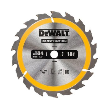 PIŁA TARCZOWA DO DREWNA 184/16MM, 18 ZĘBÓW DEWALT DT1938-QZ