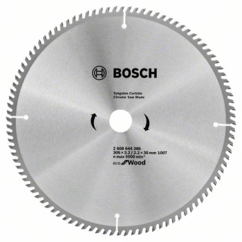 TARCZA PILARSKA ECO FOR WOOD 305*3,2/30 100T BOSCH 2608644386