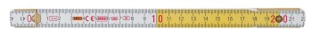 MIARA DREWNIANA SKŁADANA BIAŁO-ŻÓŁTA 2M NEO 74-020