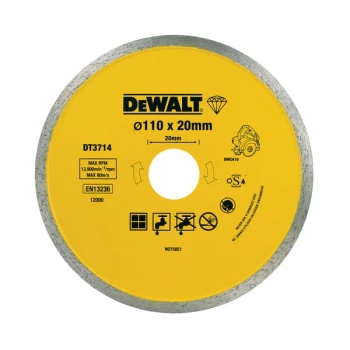 TARCZA DIAMENTOWA DO CIĘCIA PŁYTEK 110*20MM DEWALT DT3714-QZ