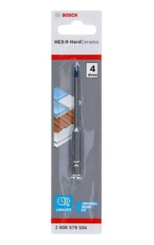 WIERTŁO HEX-9 HARD CERAMIC 4*90MM BOSCH 2608579504