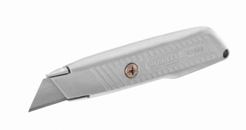 NÓŻ METALOWY LEKKI, OSTRZE STAŁE 50MM, 3 OSTRZA ZAPAS [K] STANLEY S/10-299-0