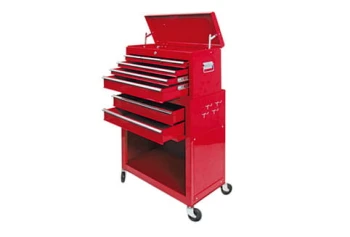 SZAFKA WARSZTATOWA 2-CZĘŚCIOWA NA KÓŁKACH 107*62CM VOREL W-81830