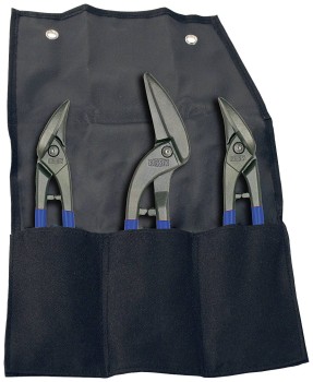ZESTAW NOŻYC DO BLACHY ERDI, 3SZT. ETUI BESSEY BY DSET-SF3