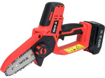 PIŁA ŁAŃCUCHOWA 4'',18V + AKUM. 2AH + ŁADOWARKA YATO YT-828135