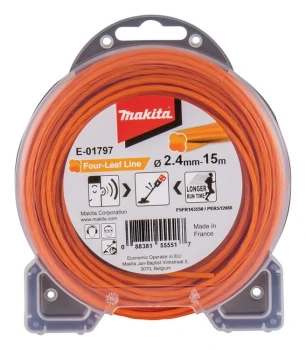 ŻYŁKA NYLONOWA 'KONICZYNA' 2.4MM*15M MAKITA E-01797
