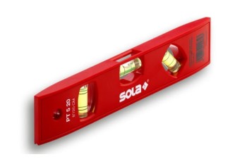 POZIOMICA Z TWORZYWA WSKAŹNIK POZIOMU I PIONU PT 5 20CM SOLA SOL 01430201