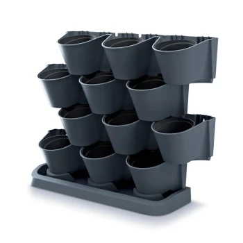 OGRÓD WERTYKULARNY STOJĄCY - CASCADE GARDEN- ANTRACYT PROSPERPLAST PP-IO2W600S