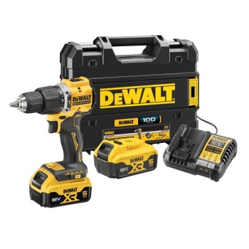 WIERTARKO-WKRĘTARKA AKUMULATOROWA XR 18V 2*5.0AH TSTAK DEWALT DCD100YP2