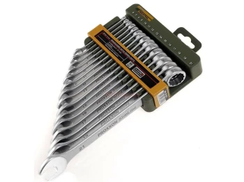 ZESTAW KLUCZY OCZKOWO-PŁASKICH 15-CZEŚCI PROXXON L/PR23821