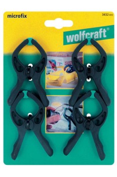 Ścisk sprężynowy - microfix 30 mm 4 szt. WOLFCRAFT 3432000