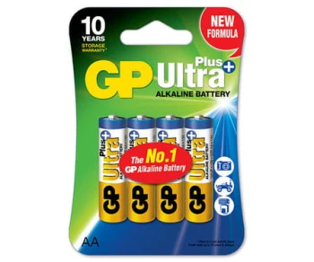 BATERIA ULTRA+ ALKALINE AA LR6 1.5V 4 SZTUKI GP BATTERY GP15AUP-U4