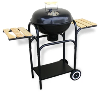 GRILL OKRĄGŁY Z PÓŁKAMI Z POKRYWĄ RUSZT CHROMOWANY ŚR. 43CM UN W-99270