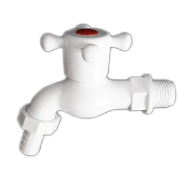 KRAN - ZAWÓR CZERPALNY-ODCINAJĄCY PLASTIKOWY 1/2''BIAŁY ZCB UN HP/ZAW C 1/2