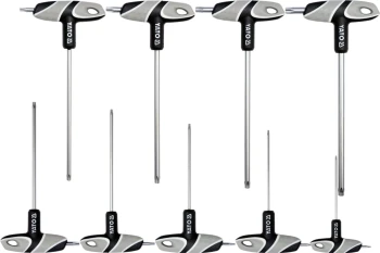 ZESTAW KLUCZY TRZPIENIOWYCH TORX Z RĘKOJEŚCIĄ 9 SZTUK YATO YT-05615
