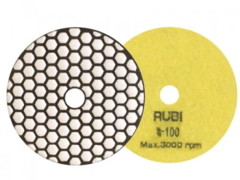 TARCZA DIAMENTOWA DO POLEROWANIA NA SUCHO FI 100 MM GR. 100 RUBI 62971