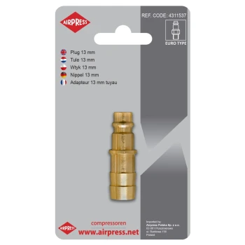 WTYK SZYBKOZŁĄCZKI Z WYJŚCIEM NA WĄŻ 13 MM AIRPRESS AP 4311537