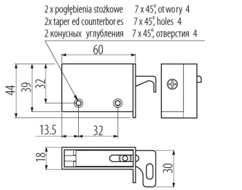 ZAWIESZKA KUCHENNA NOWA P/L BIAŁA (2 SZT.) UN V-ZKR1KPL10M
